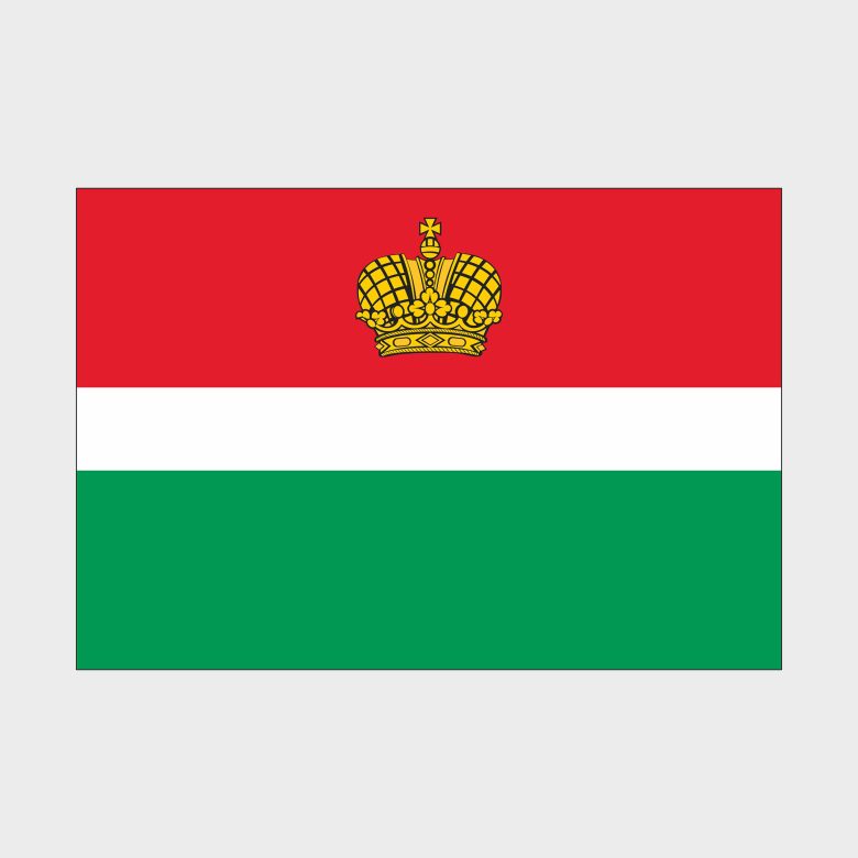 Флаг стандартный двусторонний, Блэкаут Калужская область