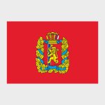 Флаг малый односторонний Красноярский край
