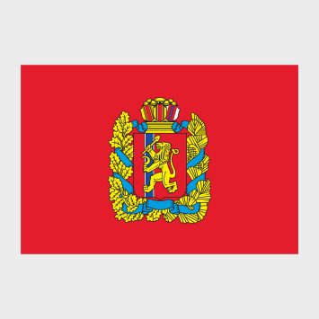 Флаг стандартный односторонний Красноярский край