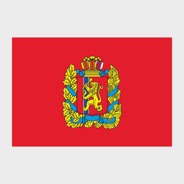 Флаг большой односторонний, Блэкаут Красноярский край