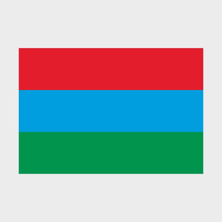 Флаг среднего размера двусторонний Республика Карелия