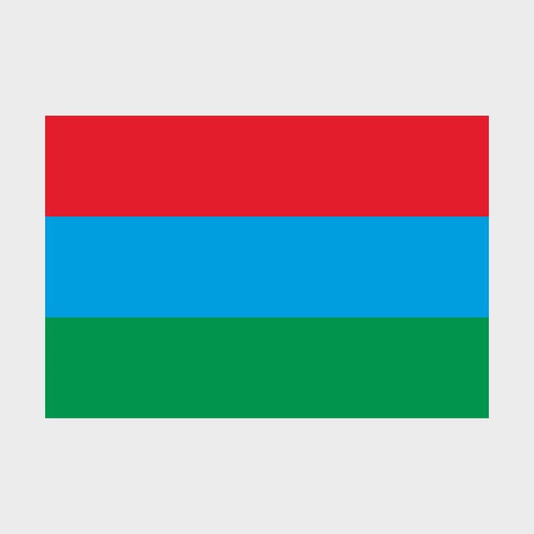Флаг стандартный односторонний Республика Карелия