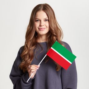 Флаг малый двусторонний с подкладкой Республика Татарстан