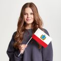 Флаг стандартный односторонний Саратовская область