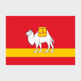 Флаг стандартный односторонний прямая печать Челябинская область