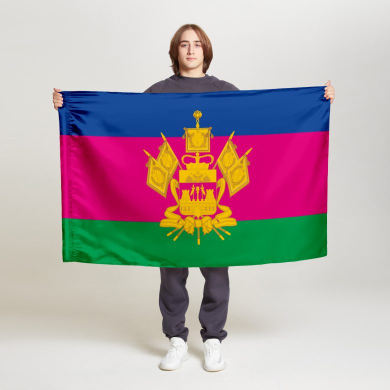 Флаг большой односторонний Краснодарский край