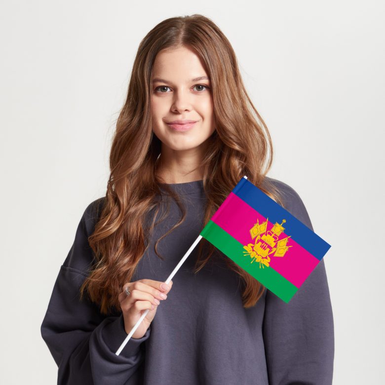 Флаг большой односторонний Краснодарский край