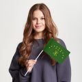 Флаг среднего размера односторонний Республика Адыгея