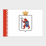 Флаг среднего размера двусторонний, Блэкаут Республика Марий Эл
