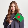 Флаг стандартный двусторонний Бангладеш