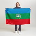 Флаг стандартный двусторонний Карачаево-Черкесская Республика