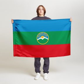Флаг стандартный двусторонний Карачаево-Черкесская Республика