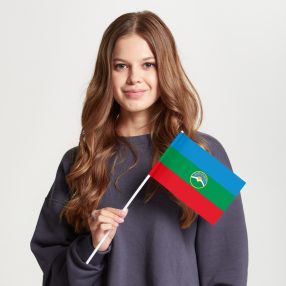 Флаг стандартный двусторонний Карачаево-Черкесская Республика