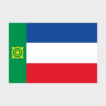 Флаг малый односторонний Республика Хакасия