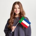 Флаг среднего размера двусторонний, Блэкаут Республика Хакасия
