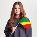 Флаг малый односторонний Донецкая Народная Республика (ДНР)