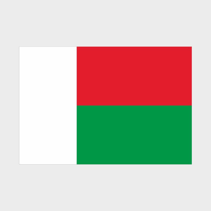 Флаг малый двусторонний Мадагаскар