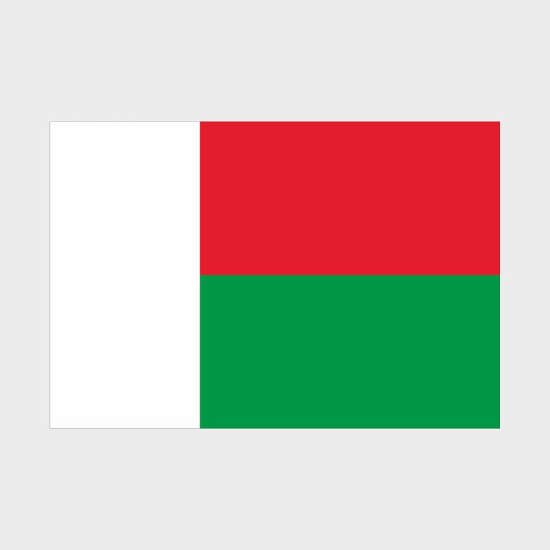 Флаг малый двусторонний Мадагаскар