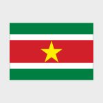 Флаг малый односторонний Суринам