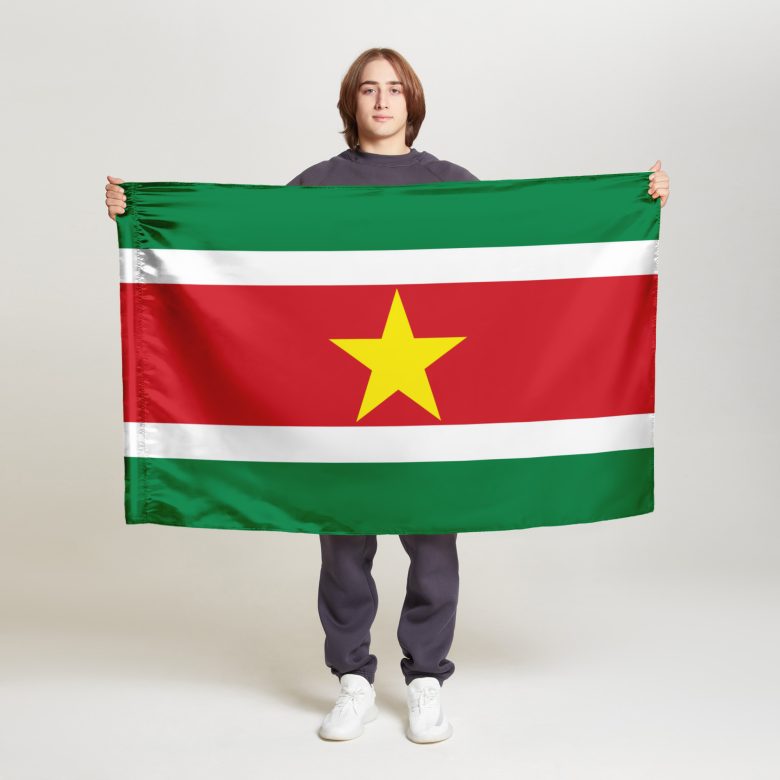 Флаг малый двусторонний, Блэкаут Суринам