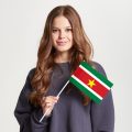 Флаг малый двусторонний, Блэкаут Суринам