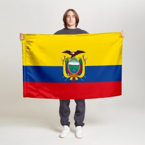 Флаг малый двусторонний Эквадор