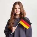 Флаг среднего размера двусторонний Германия
