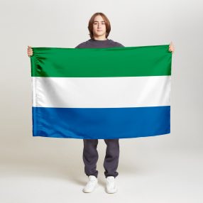 Флаг среднего размера односторонний, Блэкаут Сьерра-Леоне
