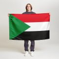 Флаг стандартный двусторонний с подкладкой Судан