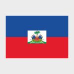 Флаг большой односторонний Гаити