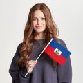 Флаг малый двусторонний, Блэкаут Гаити