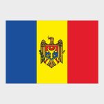 Флаг среднего размера односторонний, Блэкаут Молдова