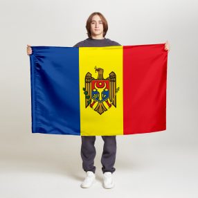 Флаг среднего размера односторонний Молдова