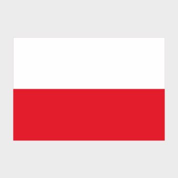 Флаг стандартный односторонний Польша