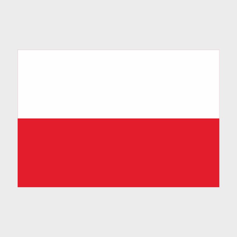 Флаг малый односторонний, Блэкаут Польша