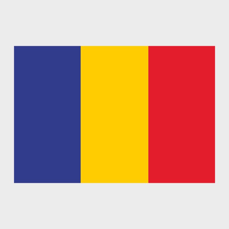 Флаг стандартный двусторонний с подкладкой Румыния