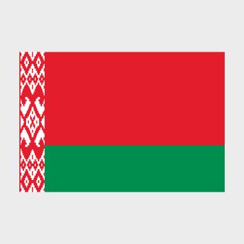 Флаг среднего размера двусторонний Беларусь
