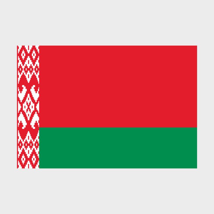 Флаг малый двусторонний, Блэкаут Беларусь