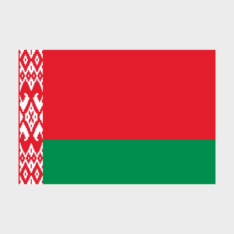 Флаг малый двусторонний, Блэкаут Беларусь