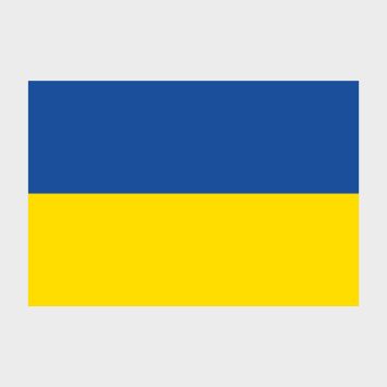 Флаг стандартный односторонний Украина