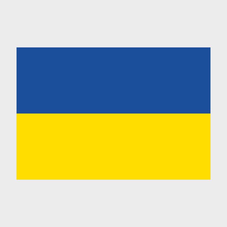 Флаг малый двусторонний Украина