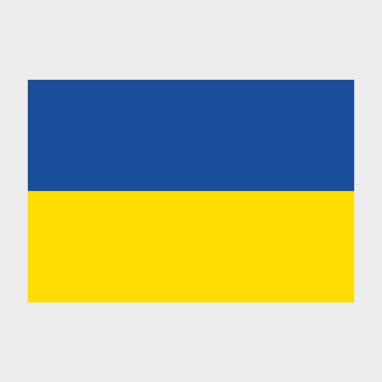 Флаг малый двусторонний Украина