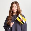 Флаг стандартный двусторонний Бруней