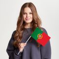 Флаг среднего размера односторонний Португалия