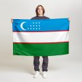 Флаг малый односторонний Узбекистан