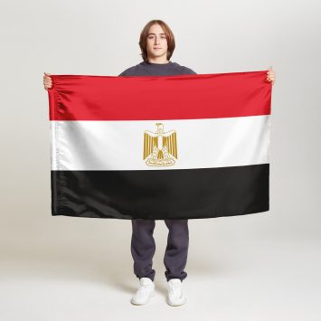 Флаг среднего размера двусторонний Египет