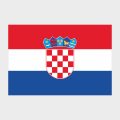 Флаг большой односторонний Хорватия