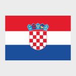 Флаг большой двусторонний Хорватия