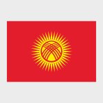 Флаг стандартный односторонний Киргизия