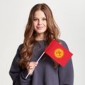 Флаг среднего размера односторонний, Блэкаут Киргизия